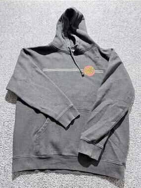 Santa Cruz Grey West Coast Streetwear, Skater Casual, Surf Sweatshirt Large